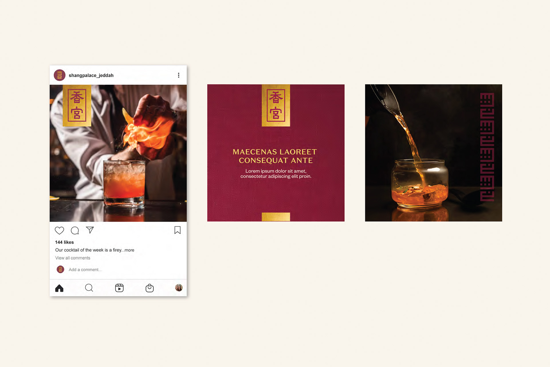 Shang Palace Jeddah Social Post Design